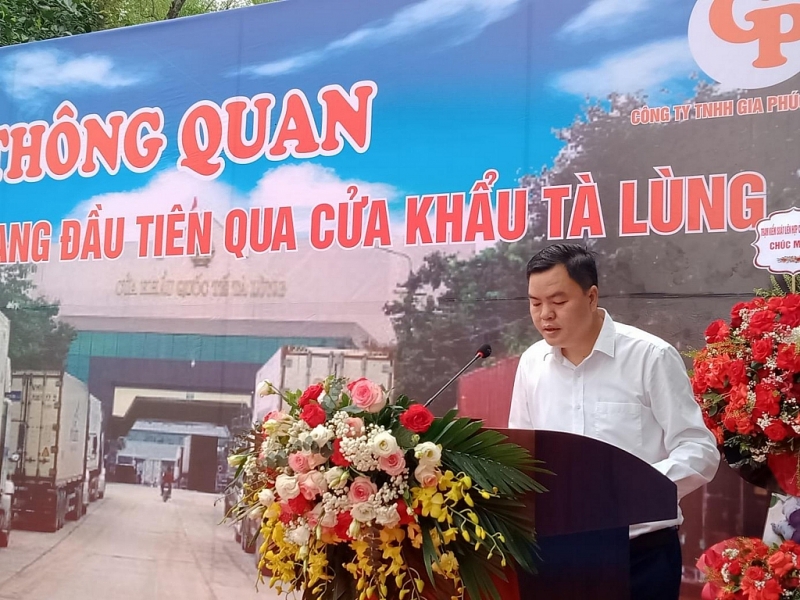 Xuất khẩu lô khoai lang đầu tiên của Việt Nam sang Trung Quốc qua cửa khẩu Tà Lùng, tỉnh Cao Bằng Xuất khẩu lô khoai lang đầu tiên của Việt Nam sang Trung Quốc qua cửa khẩu Tà Lùng, tỉnh Cao Bằng
