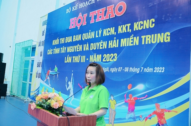 Quảng Ngãi: Khai mạc Hội thao Khối thi đua Ban Quản lý KCN, KKT, KCNC các tỉnh Tây nguyên - Duyên hải miền Trung năm 2023 Quảng Ngãi: Khai mạc Hội thao Khối thi đua Ban Quản lý KCN, KKT, KCNC các tỉnh Tây nguyên - Duyên hải miền Trung năm 2023