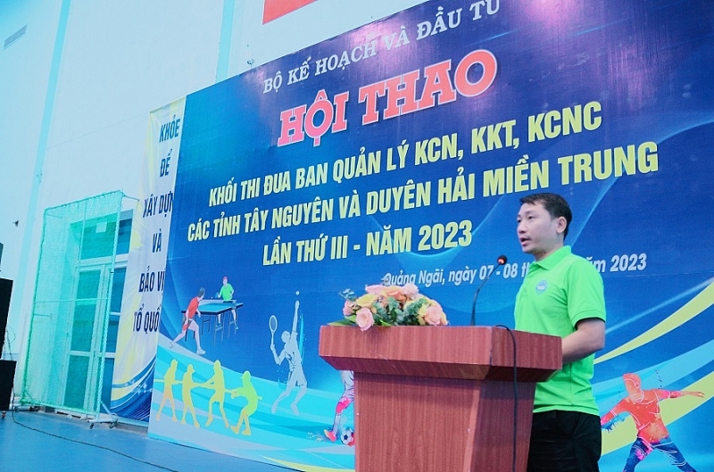 Quảng Ngãi: Khai mạc Hội thao Khối thi đua Ban Quản lý KCN, KKT, KCNC các tỉnh Tây nguyên - Duyên hải miền Trung năm 2023 Quảng Ngãi: Khai mạc Hội thao Khối thi đua Ban Quản lý KCN, KKT, KCNC các tỉnh Tây nguyên - Duyên hải miền Trung năm 2023