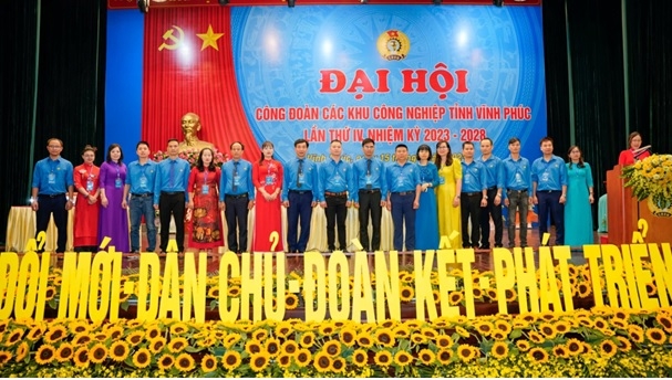 Tổ chức thành công Đại hội Công đoàn các KCN tỉnh Vĩnh Phúc nhiệm kỳ 2023 - 2028