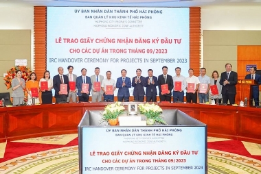 Tháng 9/2023, Hải Phòng thu hút gần 1,4 tỷ USD vào các khu công nghiệp, khu kinh tế