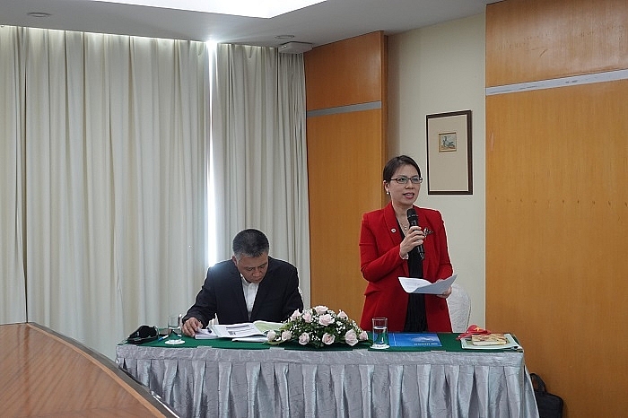bà Lê Thanh Thảo-Trưởng đại diện Văn phòng UNIDO tại Việt Nam phát biểu tại Hội thảo  bà Lê Thanh Thảo-Trưởng đại diện Văn phòng UNIDO tại Việt Nam phát biểu tại Hội thảo
