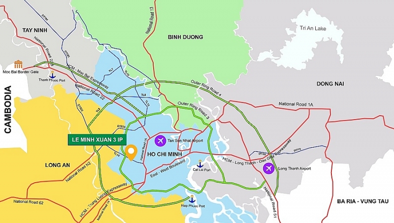 KCN Lê Minh Xuân 3 phát huy lợi thế vị trí chiến lược gần Vành đai 3 Thành phố Hồ Chí Minh KCN Lê Minh Xuân 3 phát huy lợi thế vị trí chiến lược gần Vành đai 3 Thành phố Hồ Chí Minh