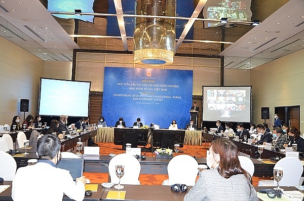 Toàn cảnh Diễn đàn Xúc tiến đầu tư vào các KCN, KKT Việt Nam năm 2021 Toàn cảnh Diễn đàn Xúc tiến đầu tư vào các KCN, KKT Việt Nam năm 2021