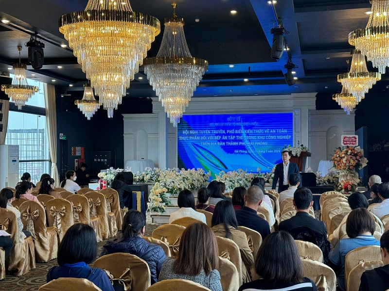Ban Quản lý khu kinh tế Hải Phòng đảm bảo an toàn vệ sinh thực phẩm cho các doanh nghiệp trong KKT và KCN trên địa bàn thành phố Hải Phòng