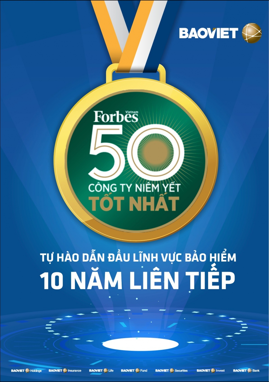 Bảo Việt lần thứ 10 vào TOP 50 công ty niêm yết tốt nhất do Forbes công bố Bảo Việt lần thứ 10 vào TOP 50 công ty niêm yết tốt nhất do Forbes công bố