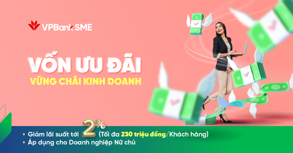 Doanh nghiệp do phụ nữ làm chủ sẽ được VPBank giảm lãi suất, hỗ trợ phục hồi hậu Covid-19 Doanh nghiệp do phụ nữ làm chủ sẽ được VPBank giảm lãi suất, hỗ trợ phục hồi hậu Covid-19