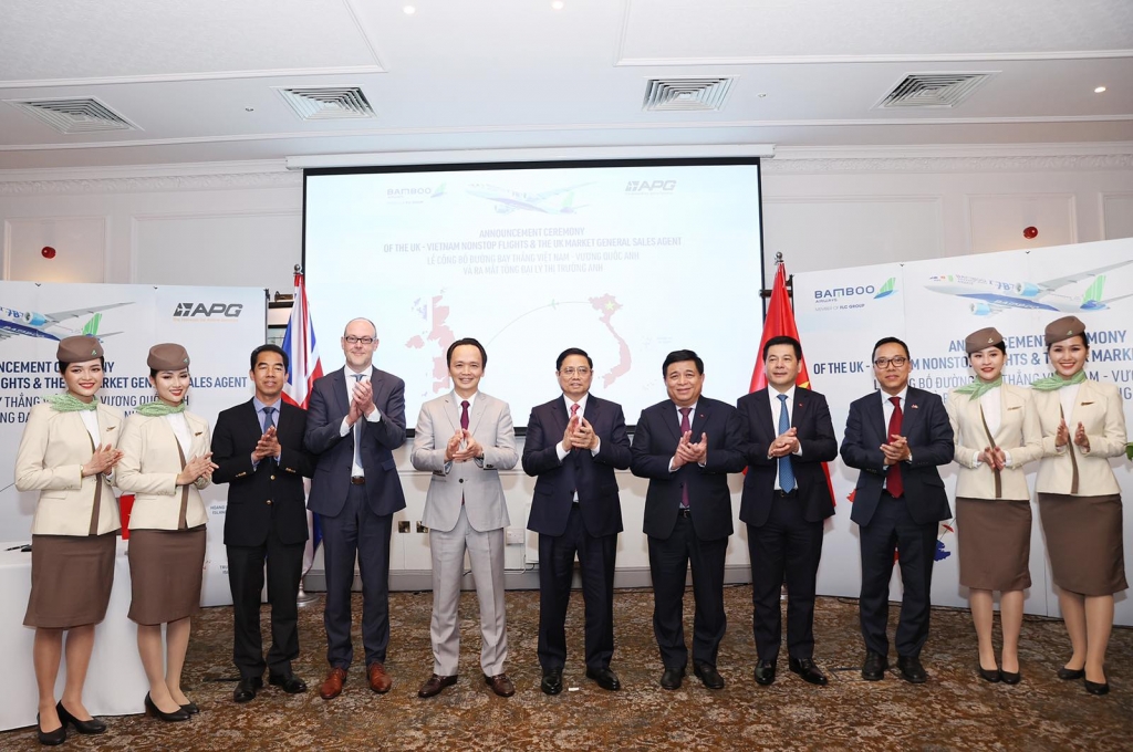 Bamboo Airways công bố đường bay thẳng Việt Nam - Vương quốc Anh Bamboo Airways công bố đường bay thẳng Việt Nam - Vương quốc Anh