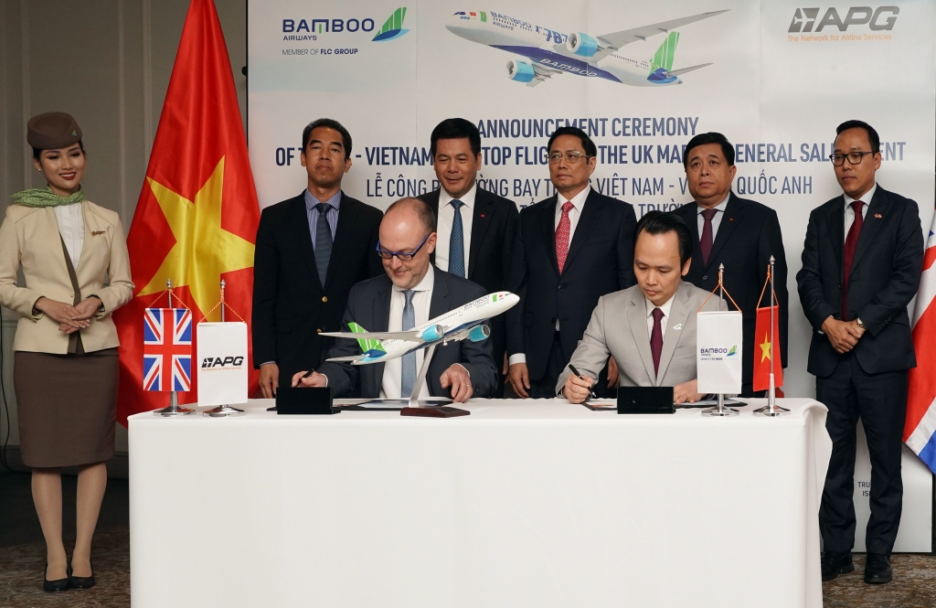 Bamboo Airways công bố đường bay thẳng Việt Nam - Vương quốc Anh Bamboo Airways công bố đường bay thẳng Việt Nam - Vương quốc Anh