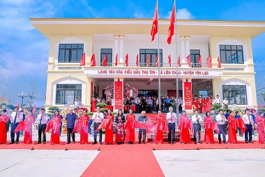 Khánh thành Khu thiết chế văn hóa, thể thao Làng văn hóa kiểu mẫu đầu tiên của Vĩnh Phúc