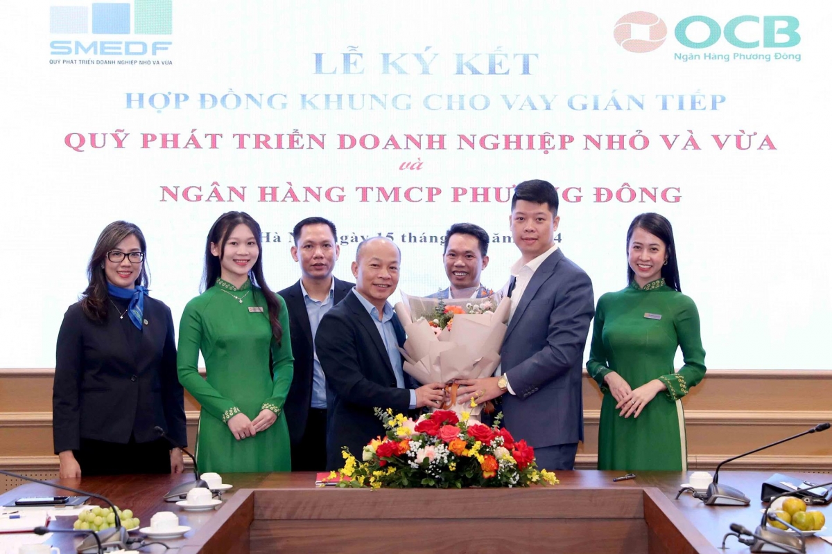Quỹ Phát triển Doanh nghiệp nhỏ và vừa hợp tác với Ngân hàng TMCP Phương Đông triển khai cho vay gián tiếp đối với DNNVV Quỹ Phát triển Doanh nghiệp nhỏ và vừa hợp tác với Ngân hàng TMCP Phương Đông triển khai cho vay gián tiếp đối với DNNVV