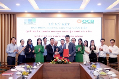 Quỹ Phát triển Doanh nghiệp nhỏ và vừa hợp tác với Ngân hàng TMCP Phương Đông triển khai cho vay gián tiếp đối với DNNVV