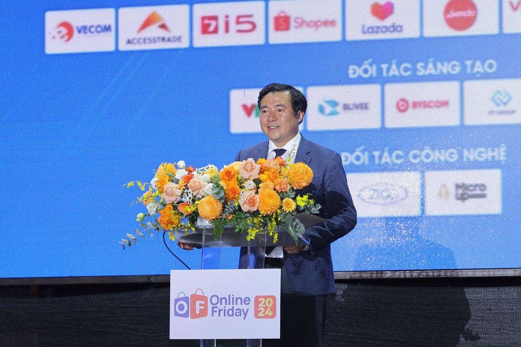 Khai mạc Chương trình Ngày mua sắm trực tuyến Việt Nam Online Friday 2024: Bước tiến mạnh mẽ của hàng Việt trong kỷ nguyên thương mại điện tử Khai mạc Chương trình Ngày mua sắm trực tuyến Việt Nam Online Friday 2024: Bước tiến mạnh mẽ của hàng Việt trong kỷ nguyên thương mại điện tử