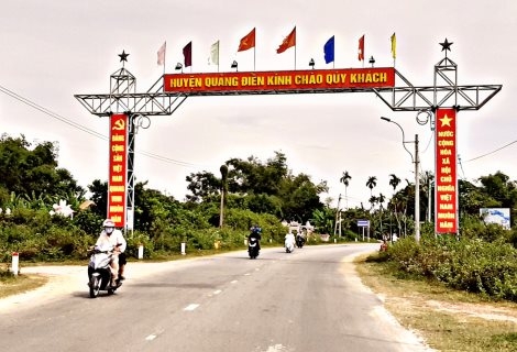 Huyện Quảng Điền, tỉnh Thừa Thiên Huế đạt chuẩn nông thôn mới Huyện Quảng Điền, tỉnh Thừa Thiên Huế đạt chuẩn nông thôn mới