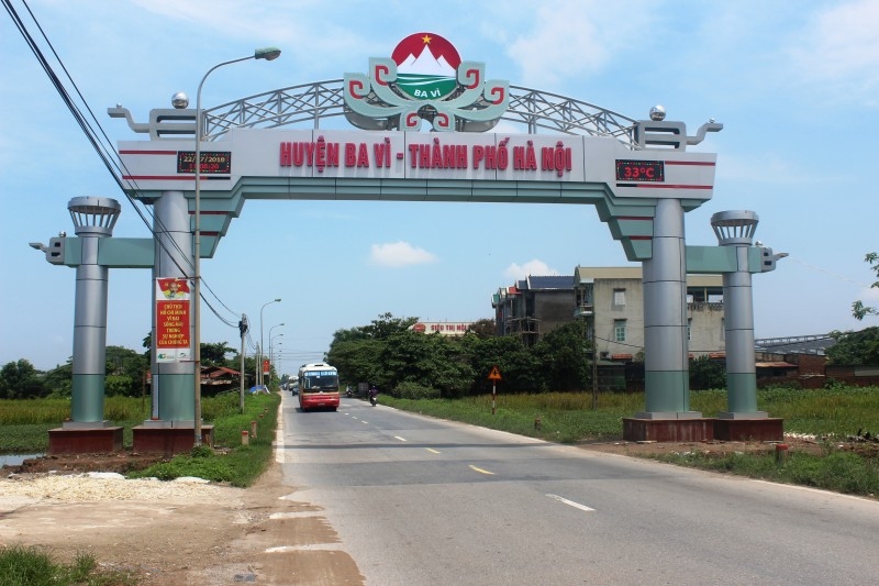 Huyện Ba Vì, TP. Hà Nội đạt chuẩn nông thôn mới