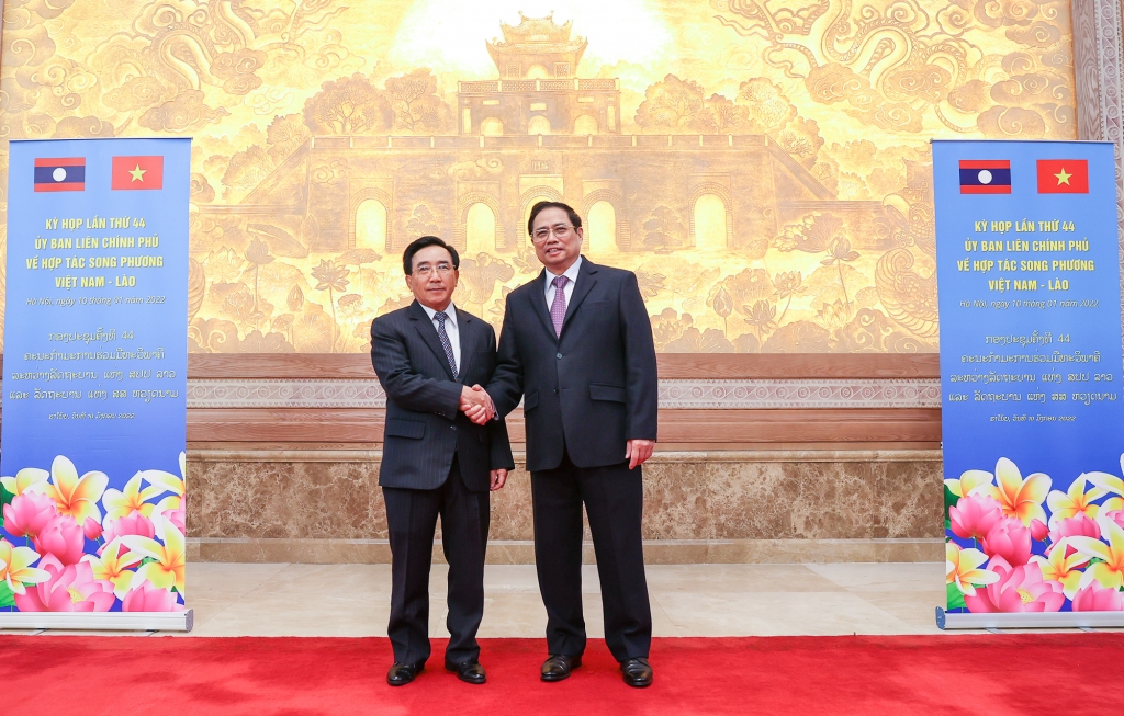 Việt Nam - Lào thống nhất phương hướng hợp tác năm 2022 Việt Nam - Lào thống nhất phương hướng hợp tác năm 2022