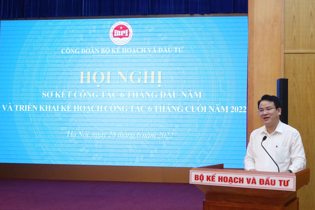 Sơ kết công tác Công đoàn Bộ Kế hoạch và Đầu tư 6 tháng đầu năm 2022 Sơ kết công tác Công đoàn Bộ Kế hoạch và Đầu tư 6 tháng đầu năm 2022