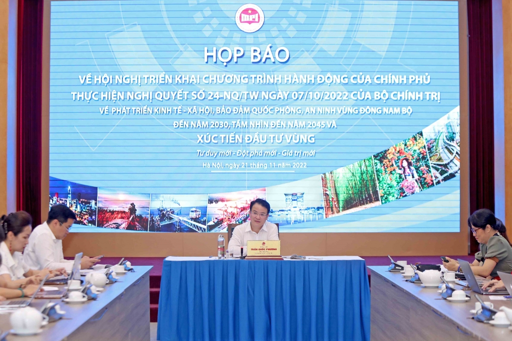 Bộ Kế hoạch và Đầu tư phối hợp với các bên sắp tổ chức hội nghị về phát triển vùng Đông Nam Bộ