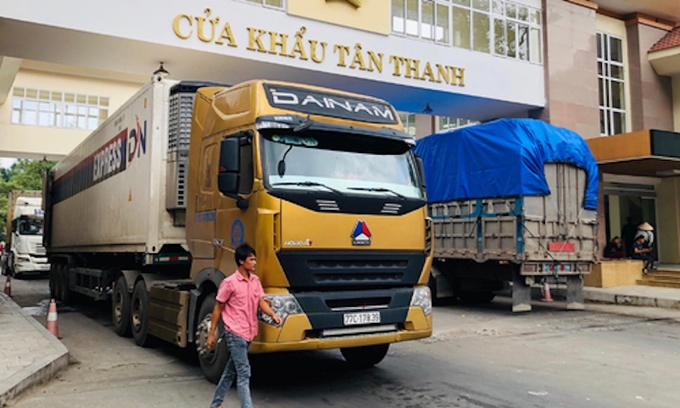 Cửa khẩu Tân Thanh chính thức khôi phục thông quan Cửa khẩu Tân Thanh chính thức khôi phục thông quan
