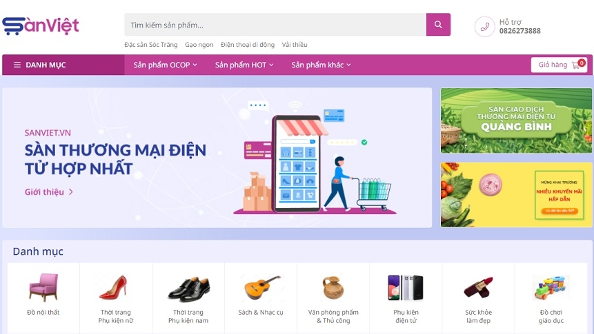 Bộ Công Thương đang triển khai Đề án xây dựng sàn thương mại điện tử hợp nhất 63 tỉnh, thành Bộ Công Thương đang triển khai Đề án xây dựng sàn thương mại điện tử hợp nhất 63 tỉnh, thành