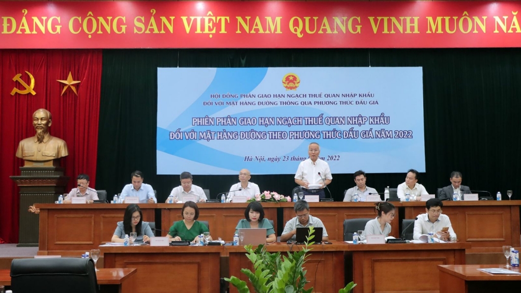 Đấu giá Phiên phân giao hạn ngạch thuế quan nhập khẩu đường năm 2022